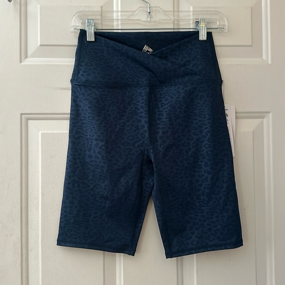 RBX BLUE LEOPARD ATHLETIC SHORTS: NEW WITH TAGS: SIZE S